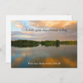 Mooi meer bij Sunset Kaart (Voorkant / Achterkant)