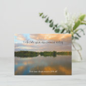 Mooi meer bij Sunset Kaart (Staand voorkant)