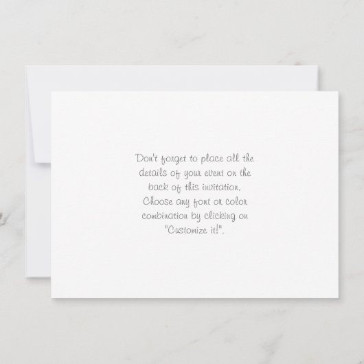 Mooi meer bij Sunset Kaart (Achterkant)