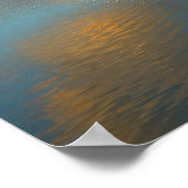 Mooi meer bij Sunset Poster (Hoek)