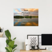 Mooi meer bij Sunset Poster (Thuiskantoor)