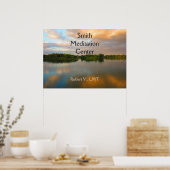 Mooi meer bij Sunset Poster (Keuken)