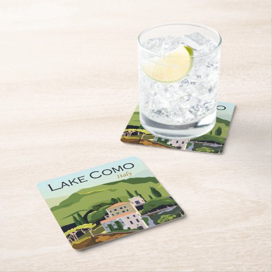 Mooi meer Como Italië Kartonnen Onderzetters (Insitu)