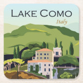 Mooi meer Como Italië Kartonnen Onderzetters (Voorkant)