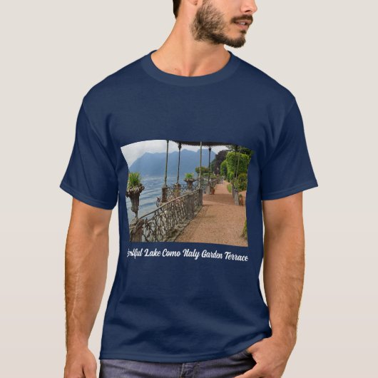 Mooi meer Como Italië T-shirt (Voorkant)