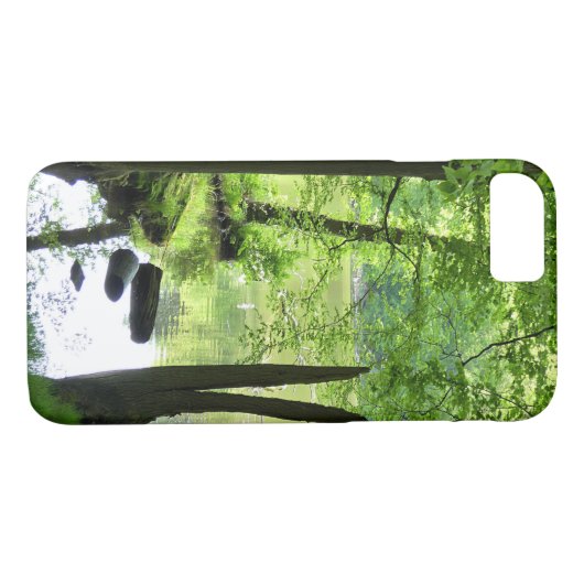 Mooi meer en bos landschap Case-Mate iPhone case (Achterkant (Horizontaal))