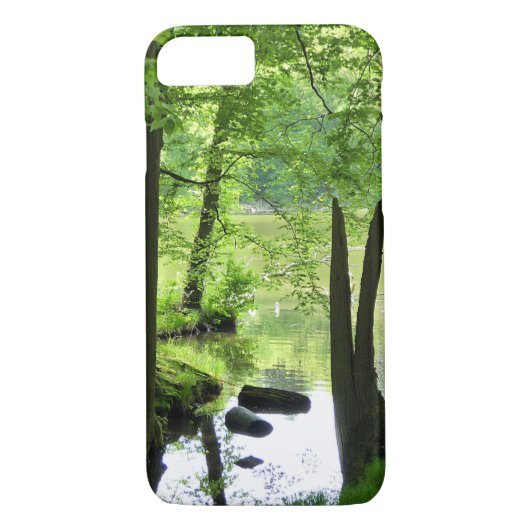Mooi meer en bos landschap Case-Mate iPhone case (Achterkant)