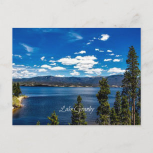 Mooi meer Granby, Colorado Briefkaart