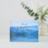 Mooi meer Jesaja 43:5 Inspirerend Bijbel Cl Briefkaart (Staand voorkant)