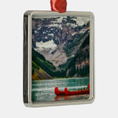 Mooi meer Louise, Canada Metalen Ornament (Rechts)