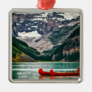 Mooi meer Louise, Canada Metalen Ornament