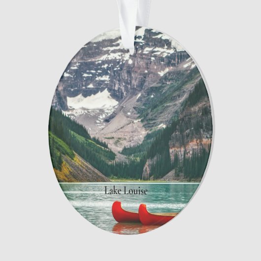 Mooi meer Louise, Canada Ornament (voorkant)