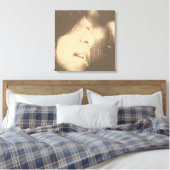 mooi meisje #2 omgepakt Canvas (Insitu (Slaapkamer))