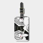 mooi meisje bagagelabel (Voorkant verticaal)