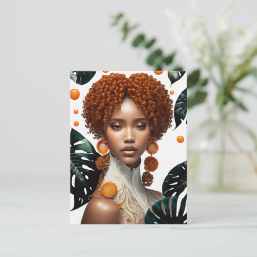 mooi meisje briefkaart (Staand voorkant)