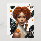 mooi meisje briefkaart (Voorkant / Achterkant)