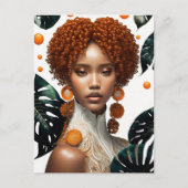 mooi meisje briefkaart (Voorkant)