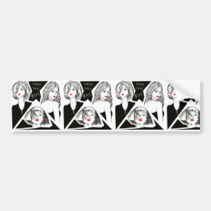 mooi meisje bumpersticker