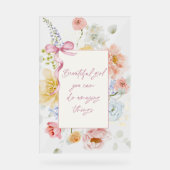 Mooi meisje dat je geweldig kunt doen acryl bord (Voorkant)