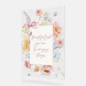 Mooi meisje dat je geweldig kunt doen acryl bord (Hoek)