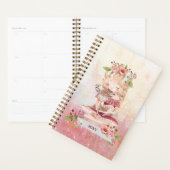 Mooi meisje en heerlijke illustratie planner (Display)