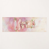 Mooi meisje en heerlijke illustratie yogamat (Voorkant (horizontaal))