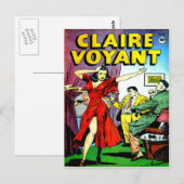 Mooi meisje en vrolijke jongens Comic Briefkaart (Voorkant / Achterkant)