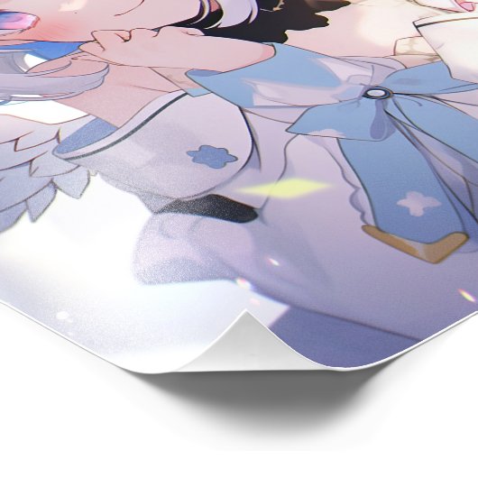 Mooi meisje engel meisje foto afdruk (Hoek)