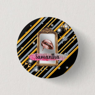 Mooi meisje Gift Elegant Chic Custom Ronde Button 3,2 Cm