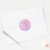 Mooi meisje Glitter Baby shower Dank je Labels (Envelop)