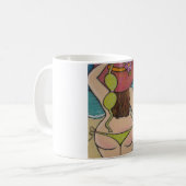 Mooi meisje in Bikini Koffiemok (Voorkant links)