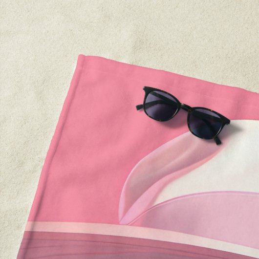 Mooi Meisje in een roze zonnebril Strandlaken (In situ)