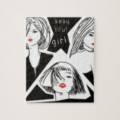 mooi meisje legpuzzel (Verticaal)