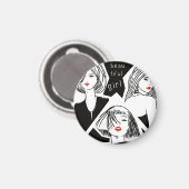 mooi meisje magneet (Voorkant / Achterkant)