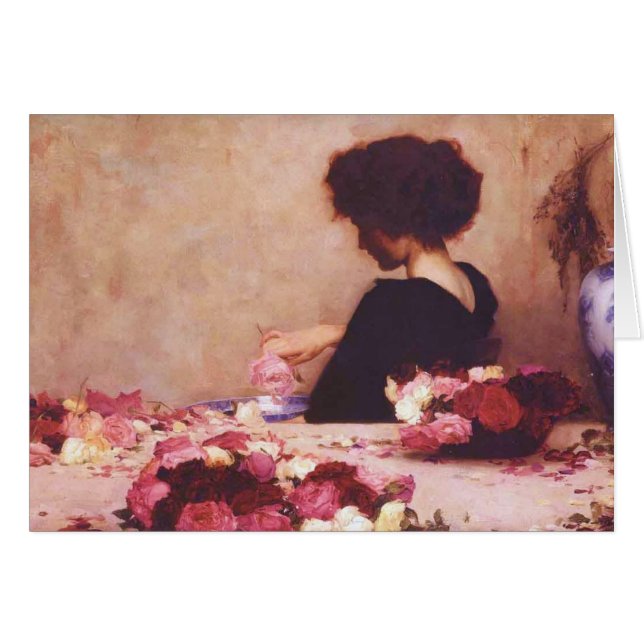 Mooi meisje met bloemen (Voorkant Horizontaal)