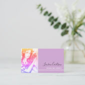 Mooi meisje met Ivy op haar handen Visitekaartje (Staand voorkant)