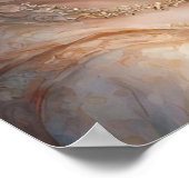 Mooi meisje met roze rozen poster (Hoek)