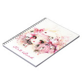 Mooi meisje met schattige konijnen notitieboek (Linkerzijde)