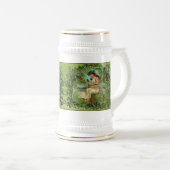 Mooi  Meisje met Shamrocks Bierpul (Voorkant rechts)