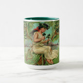 Mooi  Meisje met Shamrocks Happy Mok (Midden)
