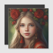 Mooi meisje met slinger (Voorkant / Achterkant)