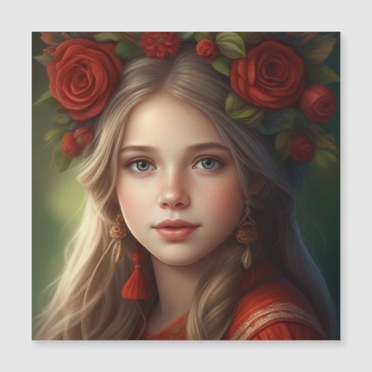 Mooi meisje met slinger (Voorkant)