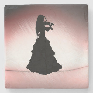 Mooi meisje met zigeunersport stenen onderzetter