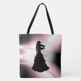 Mooi meisje met zigeunersport tote bag