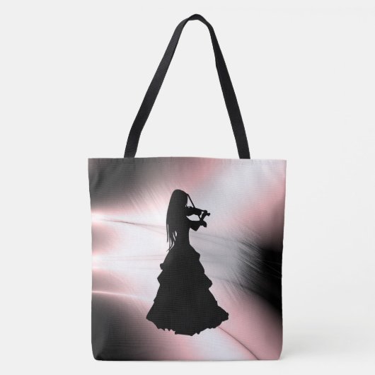Mooi meisje met zigeunersport tote bag (Voorkant)