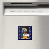 Mooi meisje, mooie wereld magneet (Insitu (Vaatwasser))