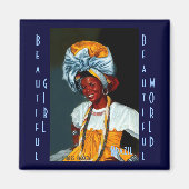 Mooi meisje, mooie wereld magneet (Voorkant)