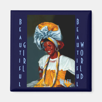 Mooi meisje, mooie wereld magneet