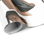 Mooi meisje op mooi inpakpapier (Rol Hoek)