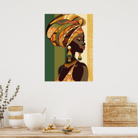 Mooi meisje poster (Keuken)